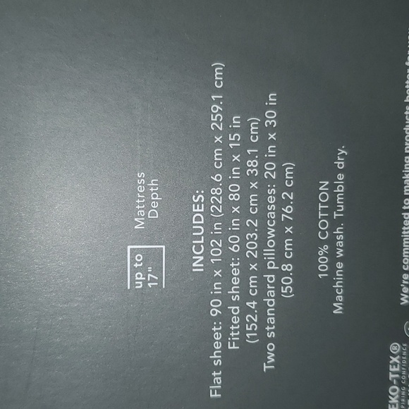 New Threshold Gray Flannel Sheet Set Queen Size - Picture 7 of 7